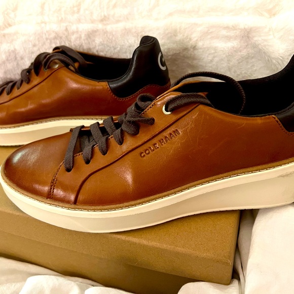 Cole Haan Men’s Grand Series GrandPro Topspin Sneaker British Tan - Picture 7 of 9